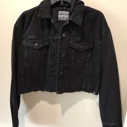 Women’s Highway Jeans Jacket/size M/black/nwt