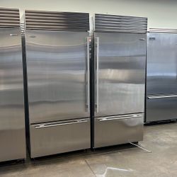 SUB ZERO 72”WIDE BUILT IN BOTTOM FREEZER REFRIGERATORS SET 