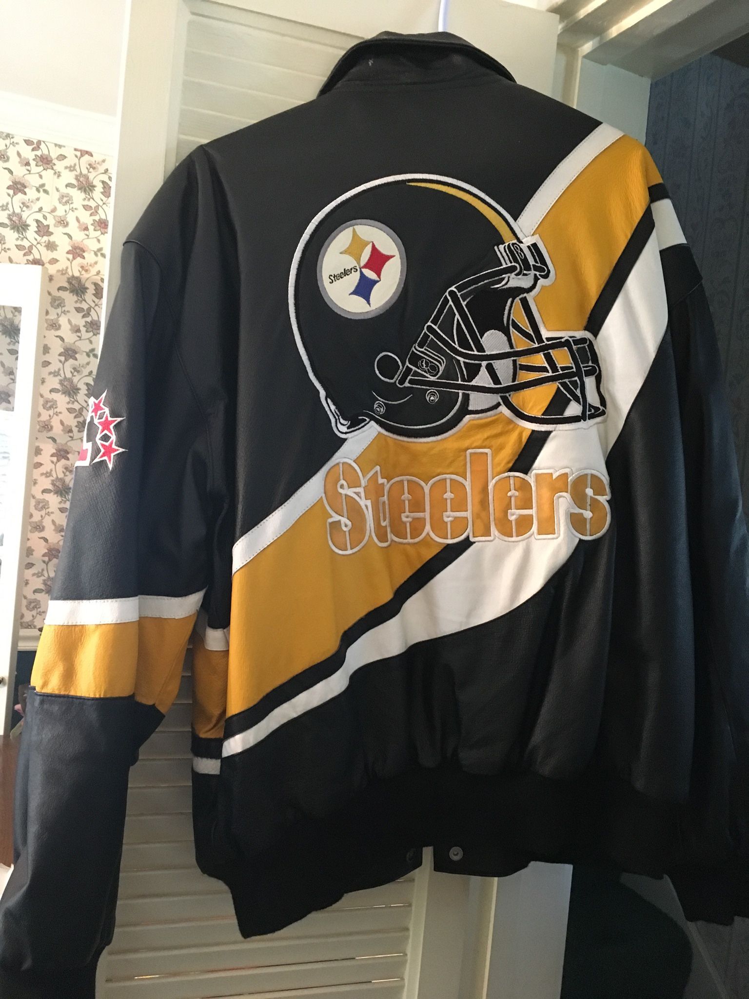Steeler men’s Leather Jacket