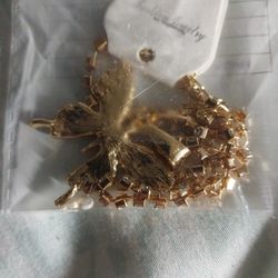 Shiny Exquisite Rhinestones Butterfly Chain Necklace 