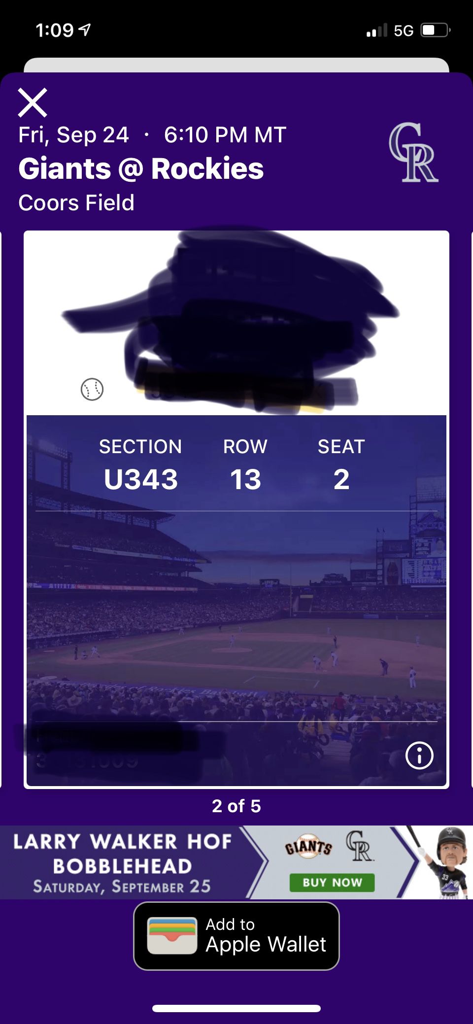 Colorado Rockies Vs San Francisco Giants Tickets 9/24