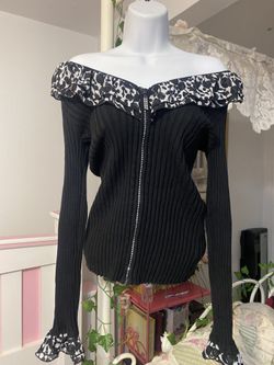 Bebe Bedazzled Zipup
