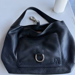 Dooney & Bourke Leather Hobo Bag – Black – Authentic