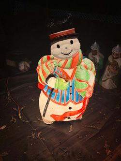 Santas Best Snowman Blow Mold