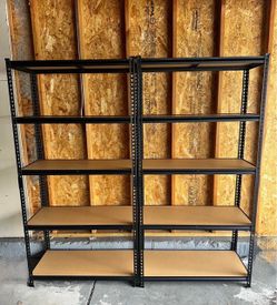 Priced to sell Two (2) 5-Tier Metal Shelving Units – Brand NEW 🔥🔥🔥