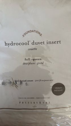 Pottery Barn Hydrocool Duvet Insert Full/Queen