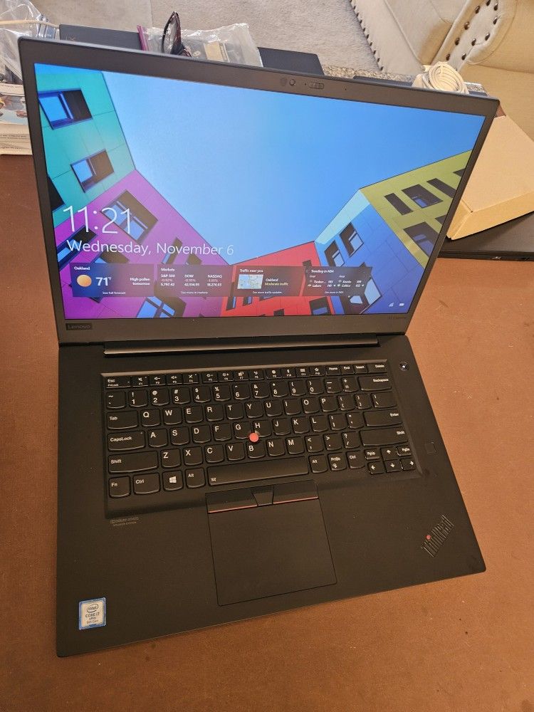 Lenovo ThinkPad X1 Extreme i7 32gb Ram 512gb Drive 2.6ghz  Nvidia GTX  15.6 Screen 
