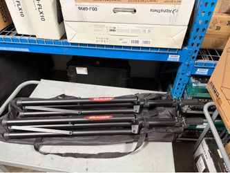 Two Tripod Speaker Stands with travel bag