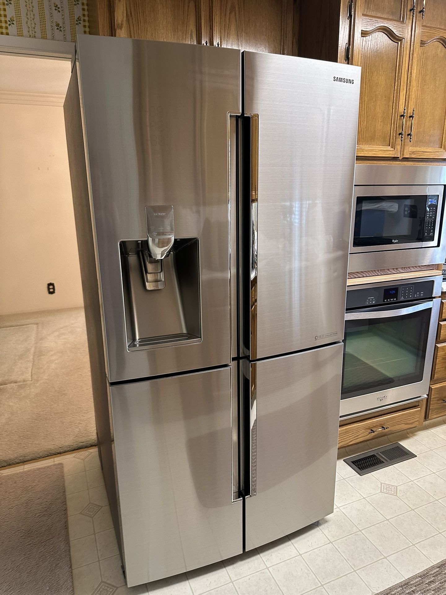 Like New SAMSUNG CHEF Collection Dual Zone Refrigerator