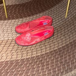 Red flats Size 10