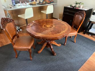 Dining table and 2 chairs