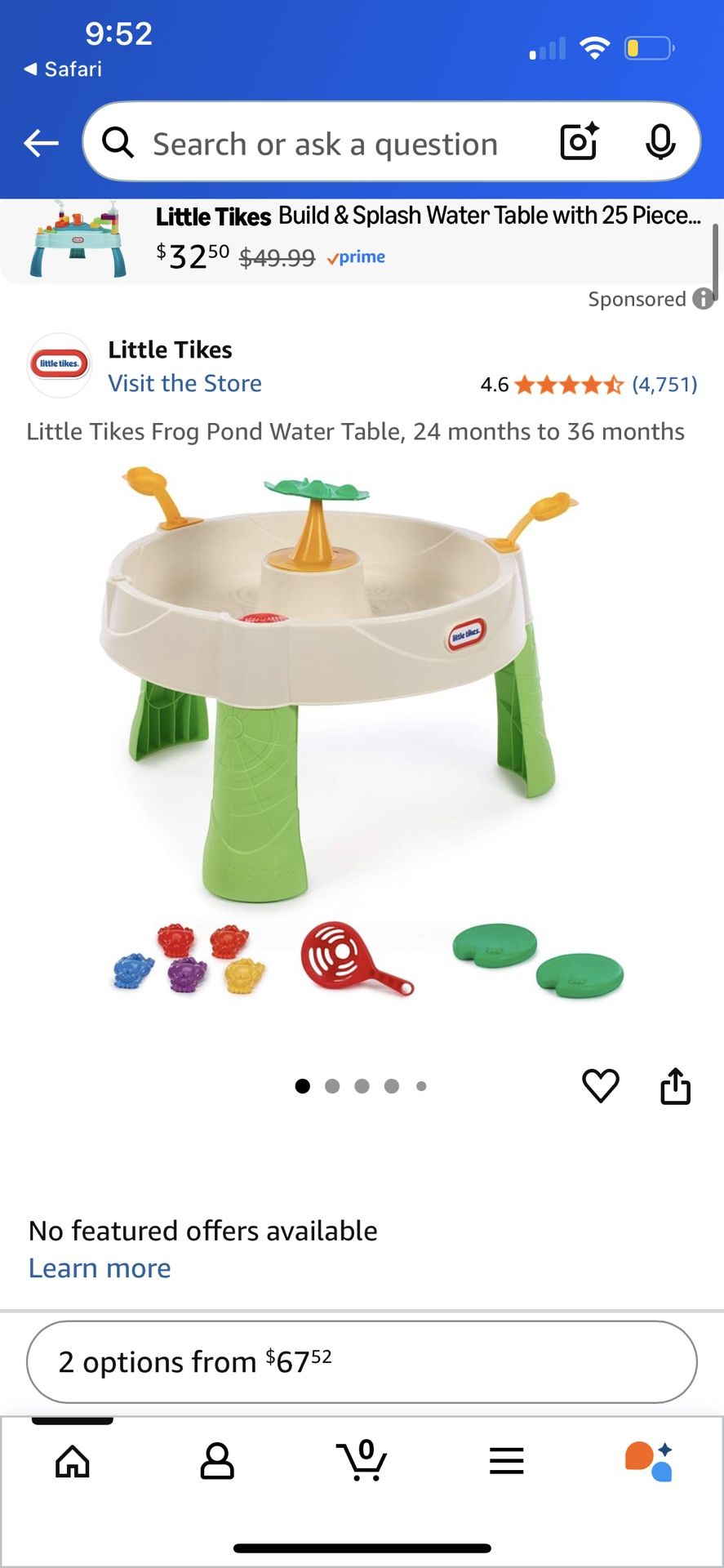Little Tikes Frog Pond Water Table In Good Condition