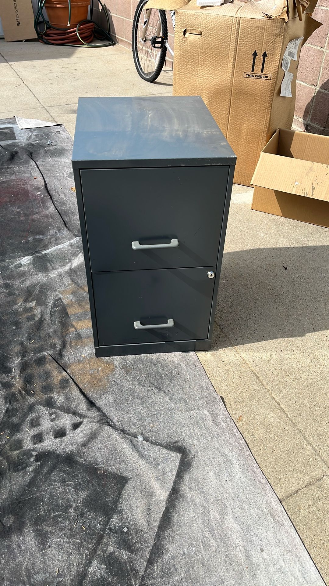 File Cabinet Grey, No Lock