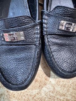 Coach New York Black Leather Loafers
