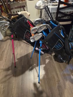 MEN'S  -WOMEN'S  GOLF CLUBS WITH  STAND BAG( GREAT SET FOR STARTERS)