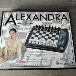 Excalibur Alexandra Talking Multilingual  Chess Computer 908 Sound Effects New