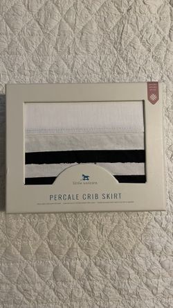Little Unicorn Percale Crib Skirt -NWT