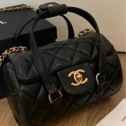 Black Quilted Shoulder Bag