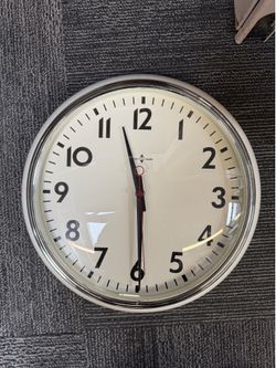 12in retro wall clock