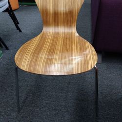 Knoll Sprite Zebra Wood Chairs