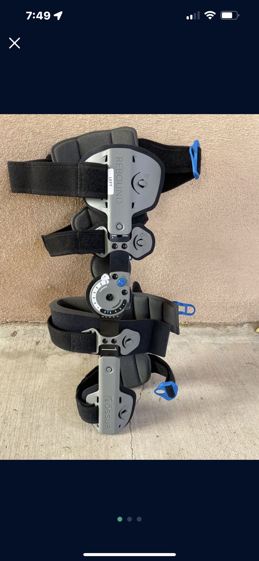 Left Knee & Leg Brace $60