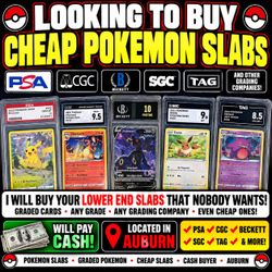 Cheap Pokémon Graded Cards / Slabs