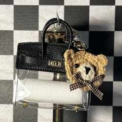 Mini Bag With Teddy Bear Keychain