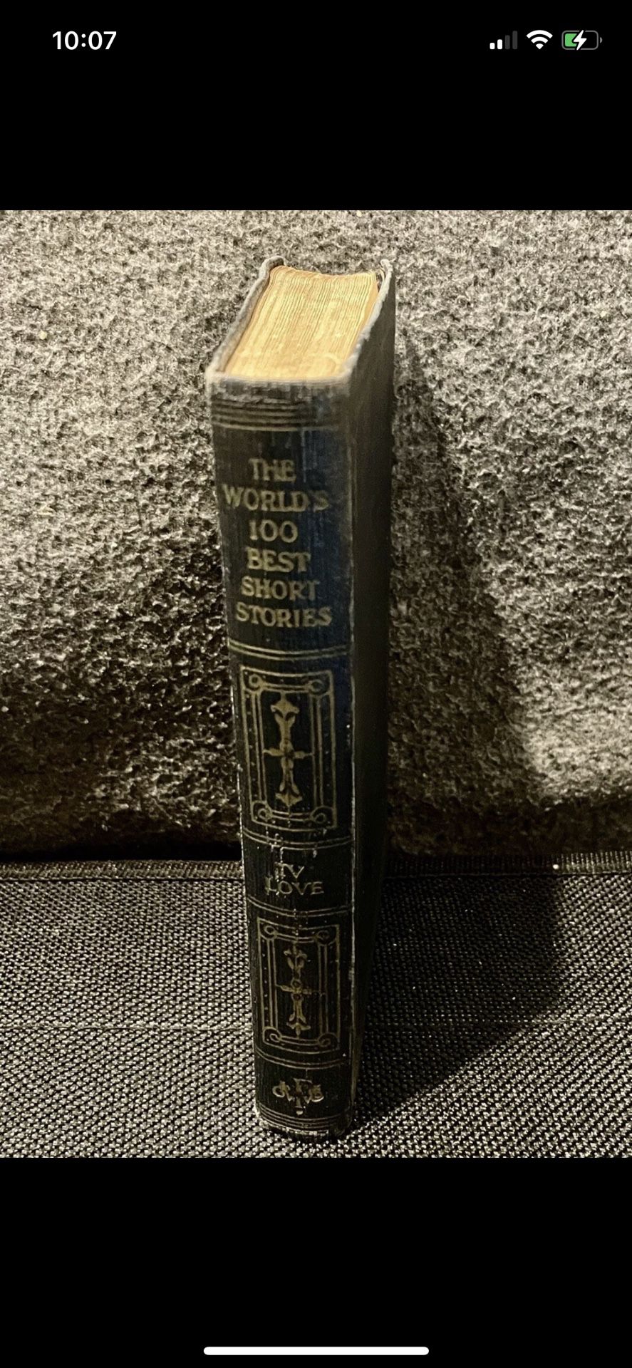 The World's Best 100 Short Stories (Vol. 4 : LOVE), Grant Overton, 1927 HC