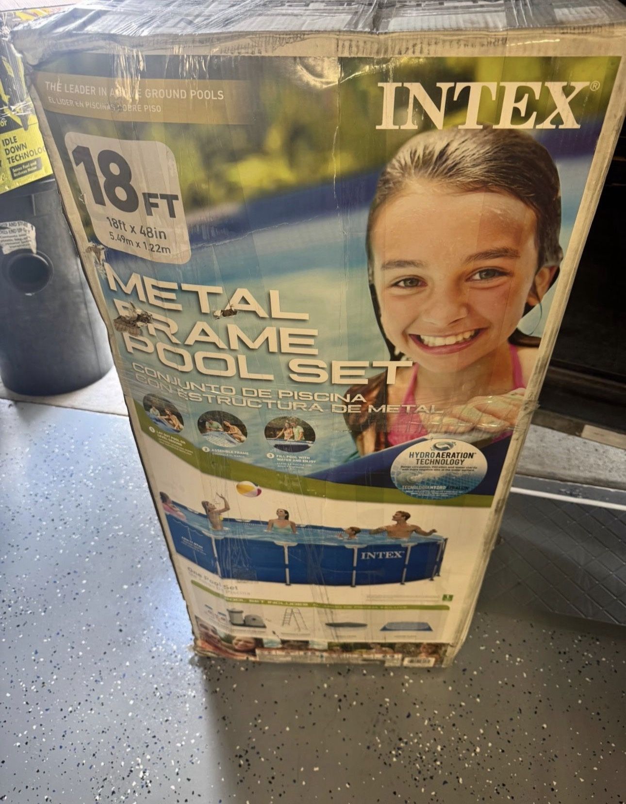 🔥 18 ft. x 48 in. Prism Frame Above Ground Swimming Pool Set with Pump