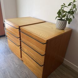 TRENDSETTING cabinets - sold as a pair - holds file folders - black hardware - delivery available