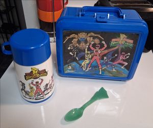 Vintage Mighty Morphin Power Rangers Lunchbox Set