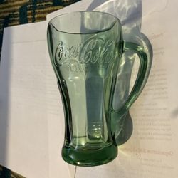Vintage Set Of 4 Libby Green Coca Cola 16oz Mugs
