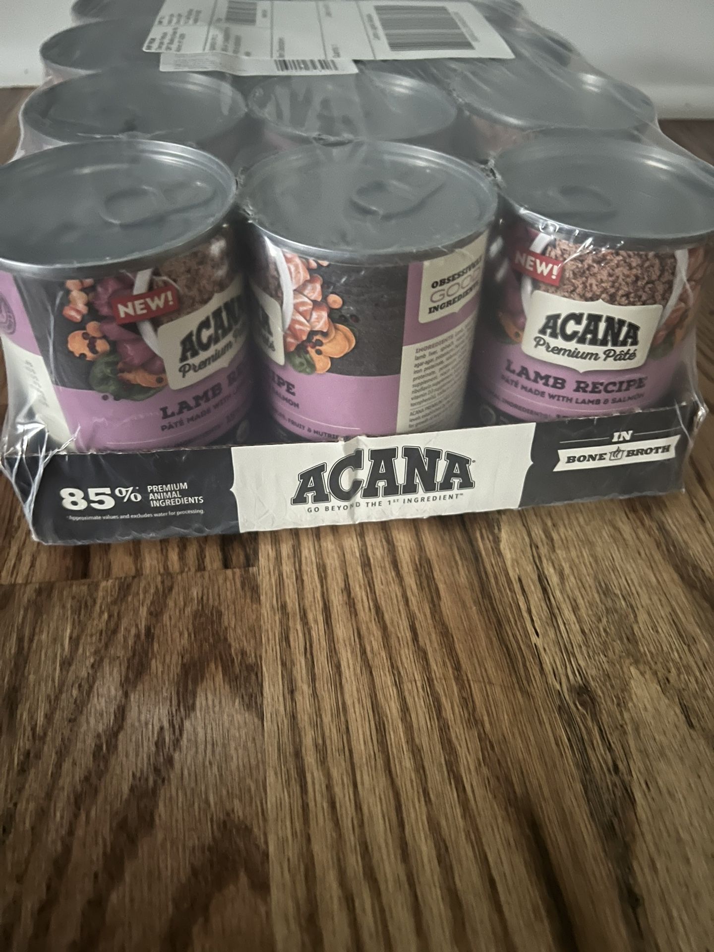Acana Premium Pate Wet Dog Food Lamp Recipe Case Of 12 Brand New!!