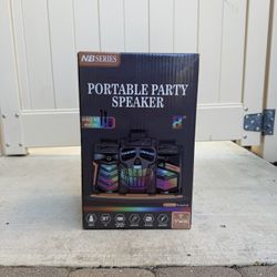 Portable Bluetooth Speaker, Karaoke, Wired Mic + Remote Included