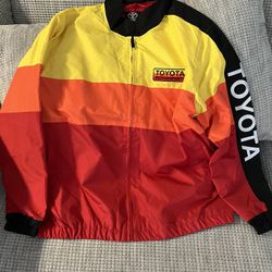 Toyota Vintage Windbreaker Race Car 2XL