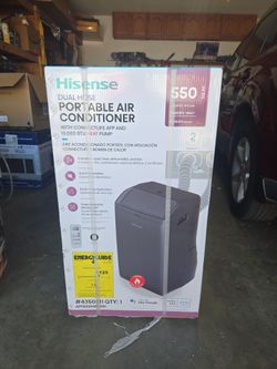 Hisense portable air 550 sq ft. 10000 BTU W/ HEATING