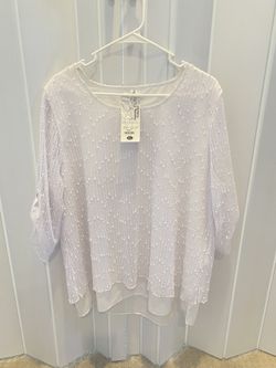 Brand New White  Shirt, Lulu-B Brand 