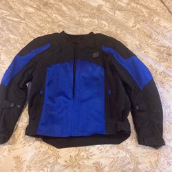 Mech motorcycle jacket for summer writing lots of padding extra large