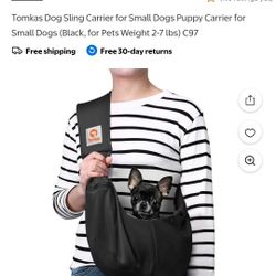 Tomkus Dog Sling Carrier.  Almost New!
