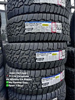 265/70/16 Falken Wildpeak AT4W Set of Tires Installed and Balanced Set de Llantas Nuevas Instaladas y Balanceadas