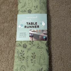 14x90 Easter Spring Rabbit Table Runner 