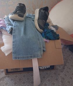Box of kids clothing moatly girl mixed sizes