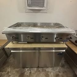 Atosa CookRite 48” Commercial Gas Countertop Griddle ATMG-48 Heavy Duty 120K BTU