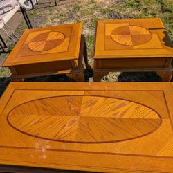 Coffee Table And 2 side Tables