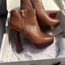 Brown Aldo Mini Boots 