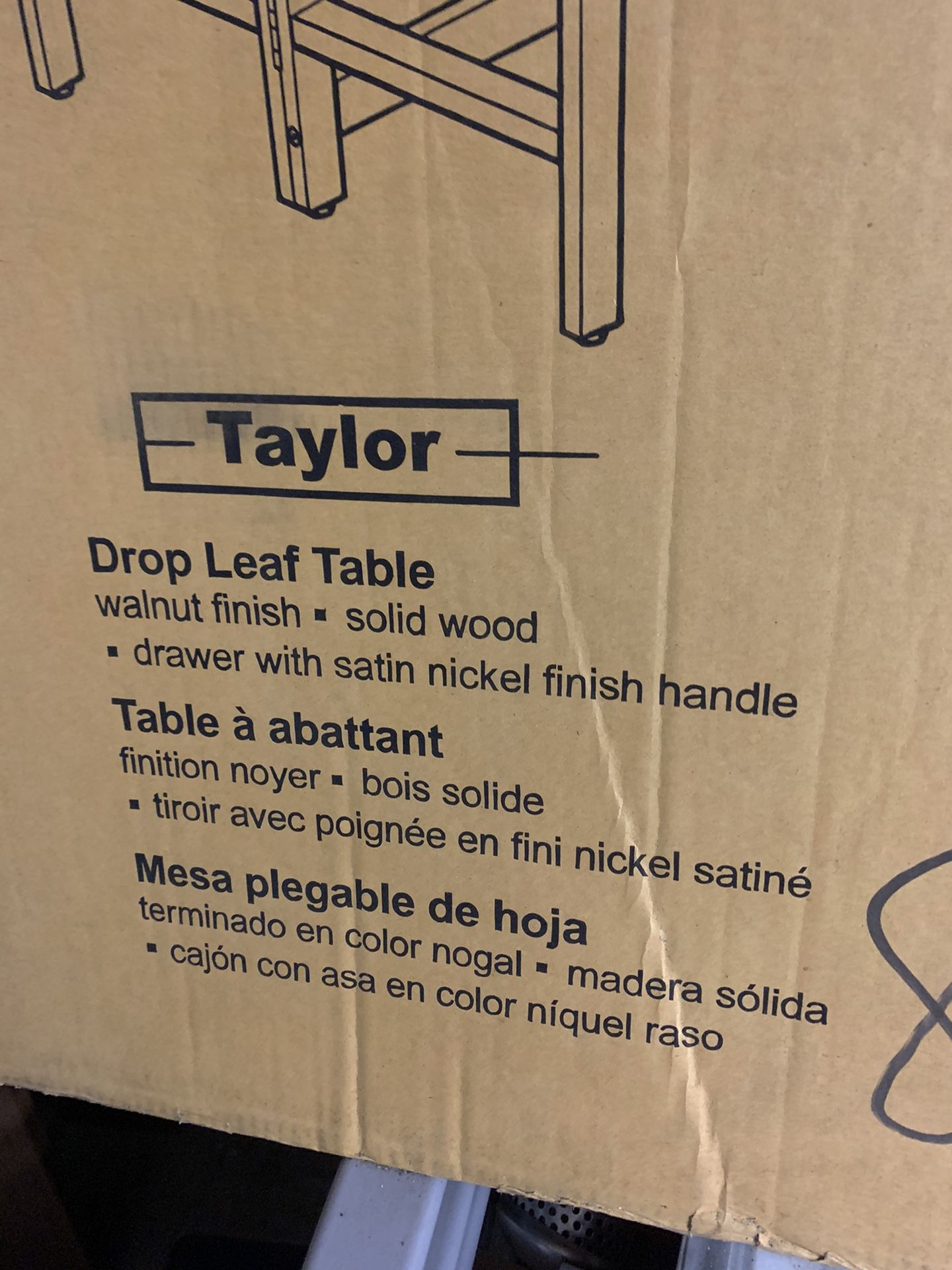 Winsome Taylor Drop Leaf Table Furniture