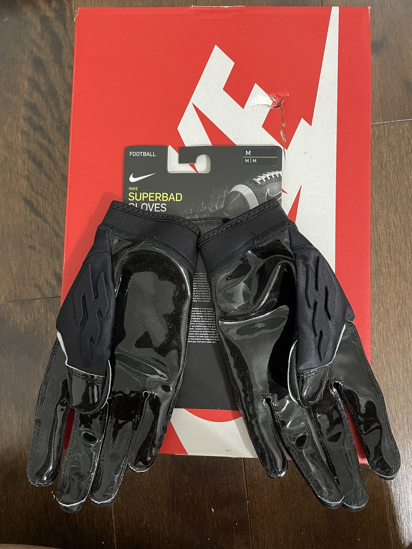 Nike Jordan Superbad Men's Sticky Magnigrip Football Gloves Size