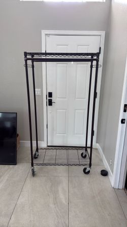 4 nice metal clothes racks $100