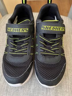 Skechers Kids Sneakers Black Lime Green