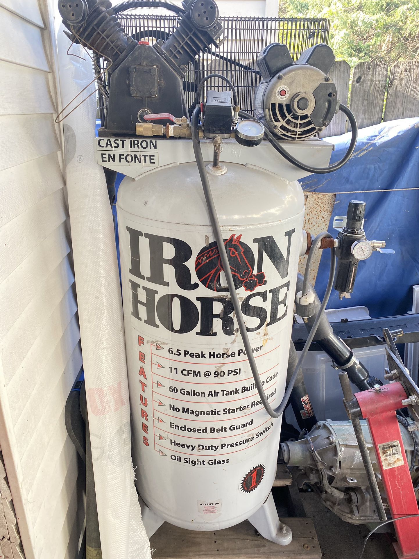 Iron Horse 60 Gallon Air Compressor 
